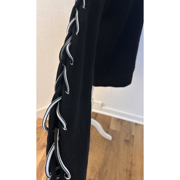 Filles A Papa Women’s Black Long Sleeve Sweatshirt Tunic Dress US Sz 4-6 - Picture 2 of 9